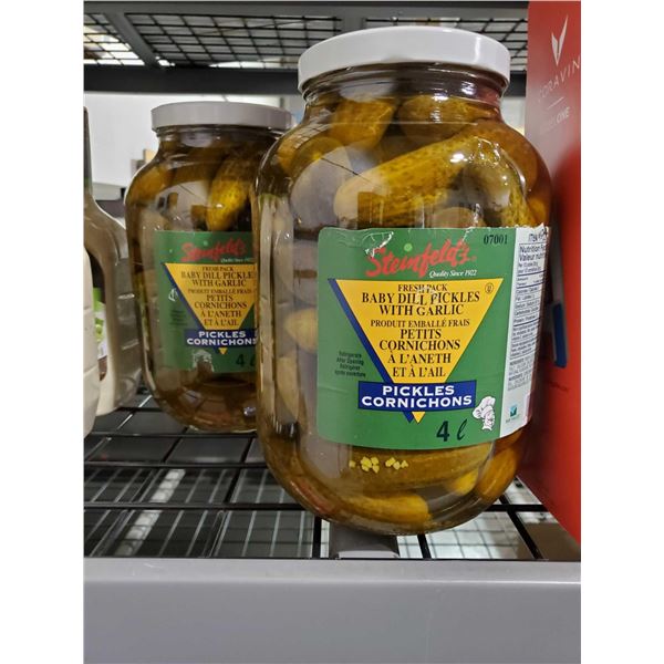 Steinfeld's Baby Dill Pickles with Garlic 2x4L