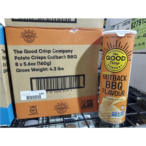 The Good Crisp Company Outback BBQ Potato Chips 8x5.6oz