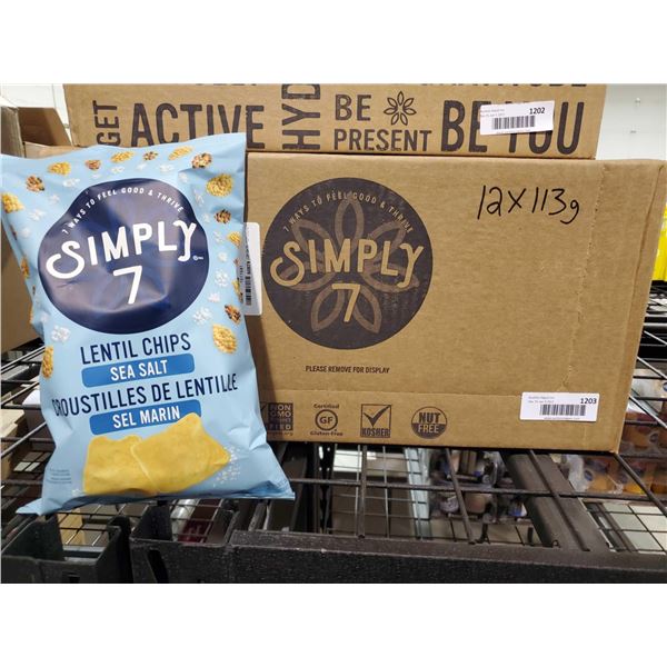 Simply 7 Sea Salt Lentil Chips 12X113g