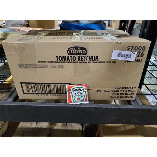 Heinz Tomato ketchup Single Serve Packets 396x26ml packets