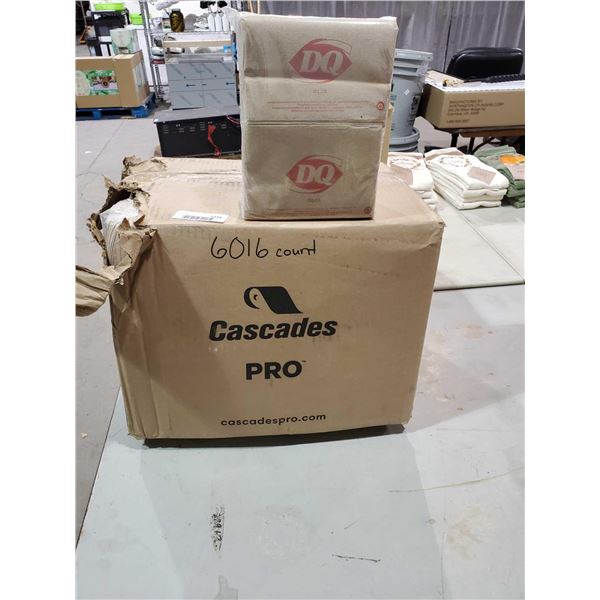 *NEW* - 6016 DQ Brown Paper Napkins