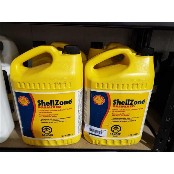 Shell Zone Premixed Antifreeze 4X3.78L