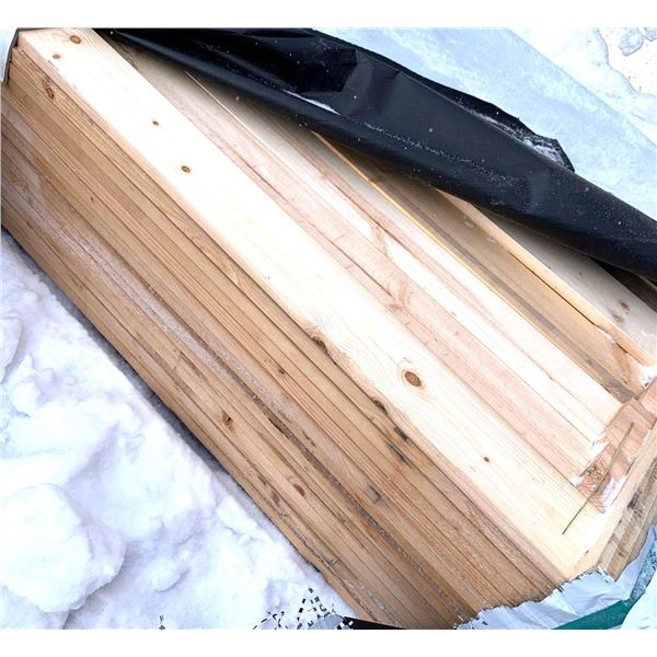 Lot of 10 - Knotty Pine 1" x 4" x 8' S4S Kiln Dried No 1-2 Board