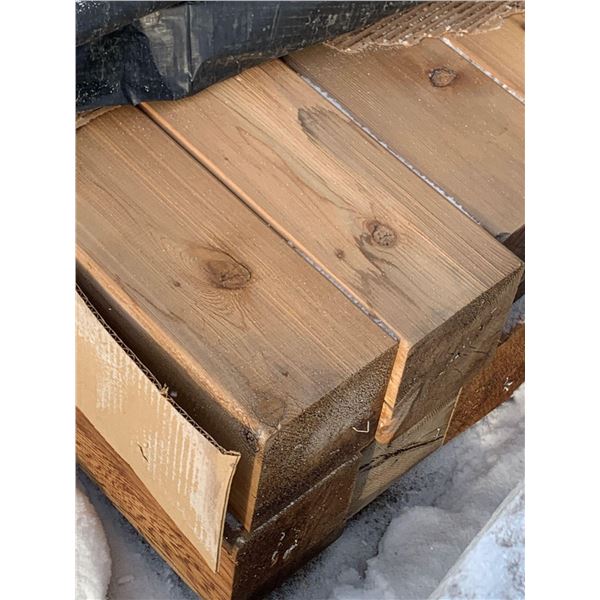 One Western red Cedar 6" x 6" x 8' S4S Appearance Post