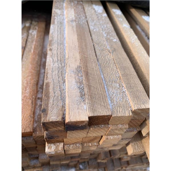 Lot Bundle of 25 - Western Red Cedar 3/4" x 3/4" x 8' Nail Stripping