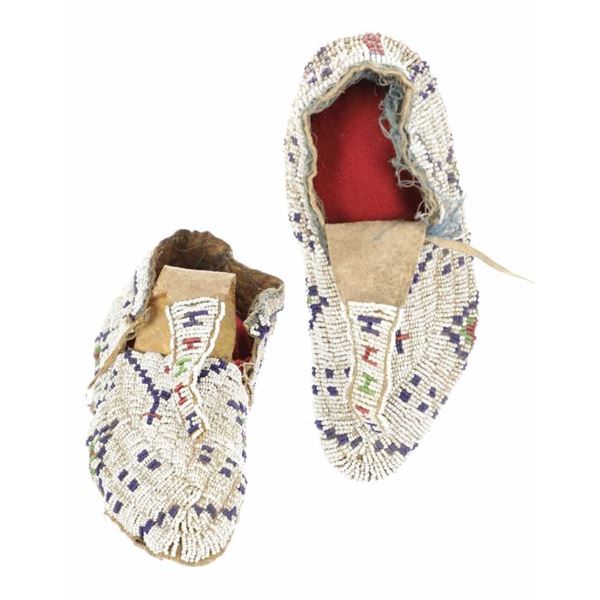Black Kettle Sioux Fully Beaded Moccasins 1860-70