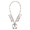 Image 3 : Navajo Yei Rainbow Squash Blossom Necklace C.1950