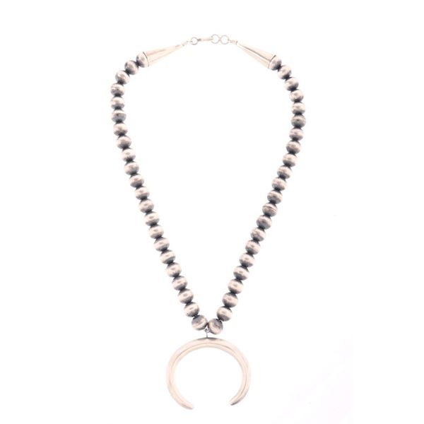Navajo Jan Mariano Sterling Silver Squash Necklace