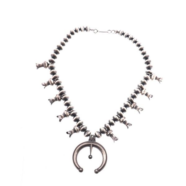 Navajo Sterling Silver Handmade Squash Blossom