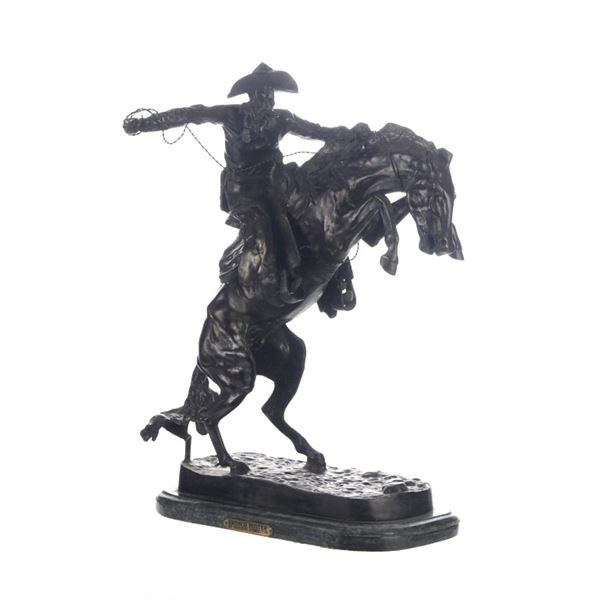 Large Frederic Remington (1861-1909) Bronco Buster