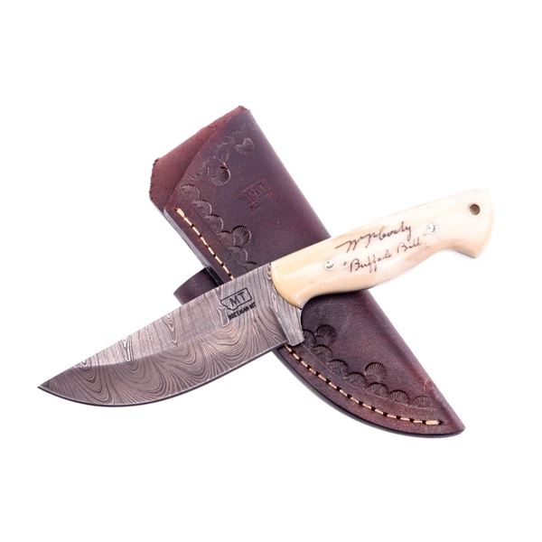M.T. Knives Buffalo Bill Signature Damascus Knife