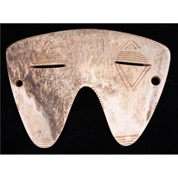 1800-1900's Inuit or Yupik Bone Snow Goggles