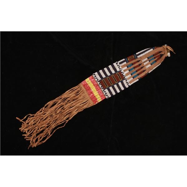 Cheyenne Quilled & Beaded Elaborate Pipe Bag c1890