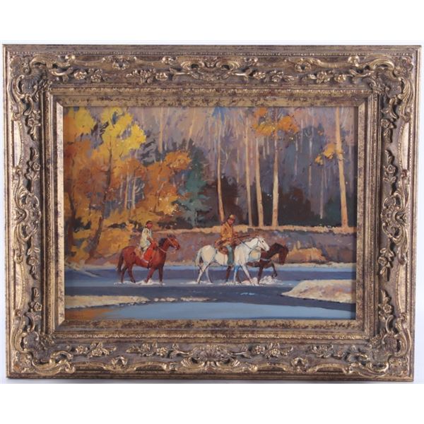 Sheryl Bodily (Montana 1936) Original Oil Painting