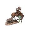 Image 1 : M. Jackson (1934-2021) Sheep & Horses A/P Bronze