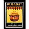 Image 1 : Smokey Bear U.S. Forest Service Porcelain Sign