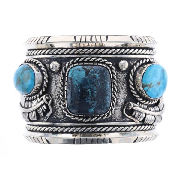 Armand American Horse Silver & Turquoise Bracelet