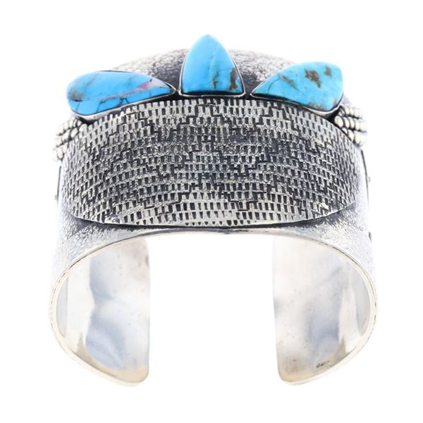 Armand American Horse Silver & Turquoise Bracelet