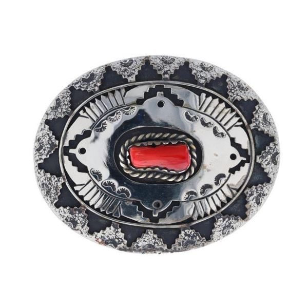 Armand American Horse Red Branch Coral Buckle