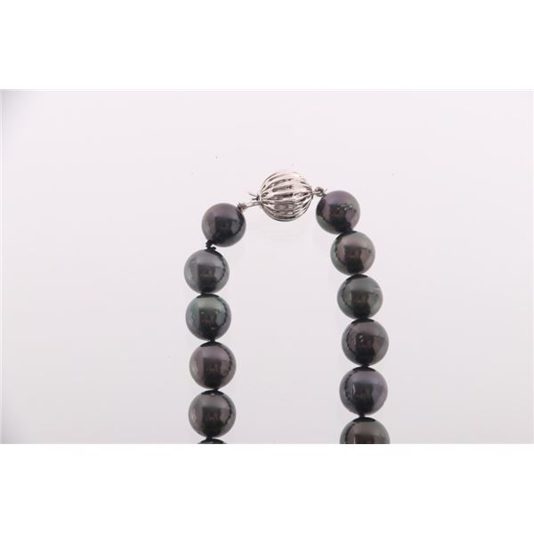 Tahitian Pearl Diamond & 14k Gold Necklace