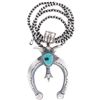 Image 3 : Navajo Naja Squash Kingman Necklace by M.C.