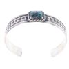 Image 2 : Navajo Kingman Turquoise Bracelet by R. Enriquez