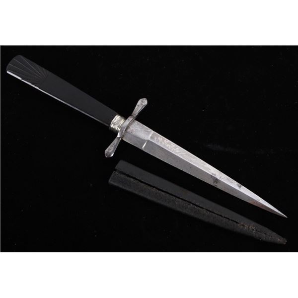 Gamblers Double Sided Floral Dirk Boot Knife
