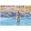 Image 7 : Hodges, Dave (1949 - ) Streamer Fishing Watercolor