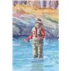 Image 8 : Hodges, Dave (1949 - ) Streamer Fishing Watercolor