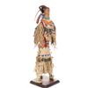 Image 4 : Apache Beaded Wood & Hide Doll c. 19th Century