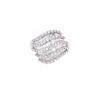 Vintage Baguette Diamond & 14K White Gold Ring