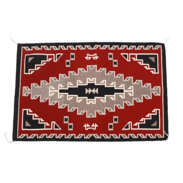 Navajo Ganado Wool Rug by Marie Denny 1980-1990's