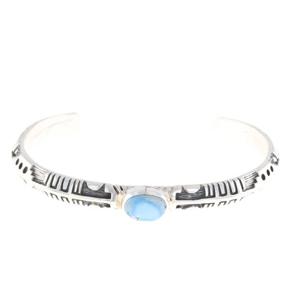 Navajo B. Shorty Golden Hills Turquoise Bracelet