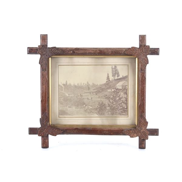 19th Century Settlement Framed Photograph