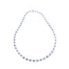 30.56ct Blue Sapphire Diamond & 14k Gold Necklace