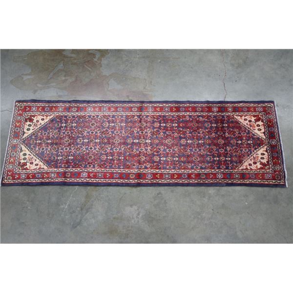 1930's Bijar Persian Hand Knotted Wool Runner Rug