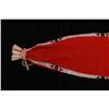 Image 8 : Cheyenne Red Wool & Indian Hide Beaded Pipe Bag