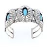 Image 2 : Large Lakota Turquoise Shadowbox Bracelet