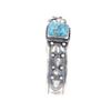 Image 3 : Navajo Kingman Turquoise Sterling Cuff R. Enriquez