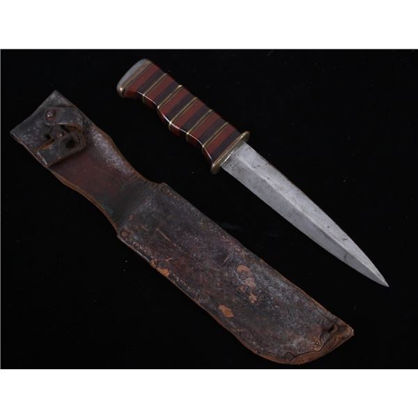 WWII Era Spear Point Trench Fighting Knife c. 1945