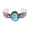 Image 1 : Navajo Turquoise Randy Begay Jr. Silver Bracelet