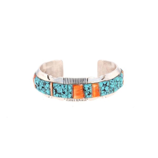 Navajo S. Francisco Silver Turquoise Bracelet