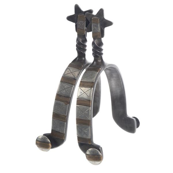 John Kittelson Silver & Brass Single Mounted Spurs