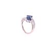 Image 7 : Freeform Blue Sapphire Diamond & 18k Gold Ring