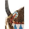 Image 8 : Northern Cheyenne Split Buffalo Horn Beaded Bonnet