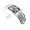 Image 4 : Hopi Sterling Bear Cuff by B. Mansfield
