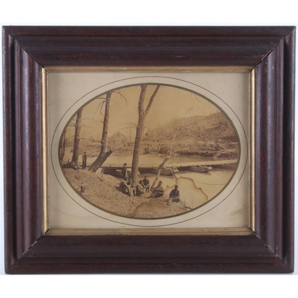 Civil War Photograph Blackburns Ford Near Bull Run