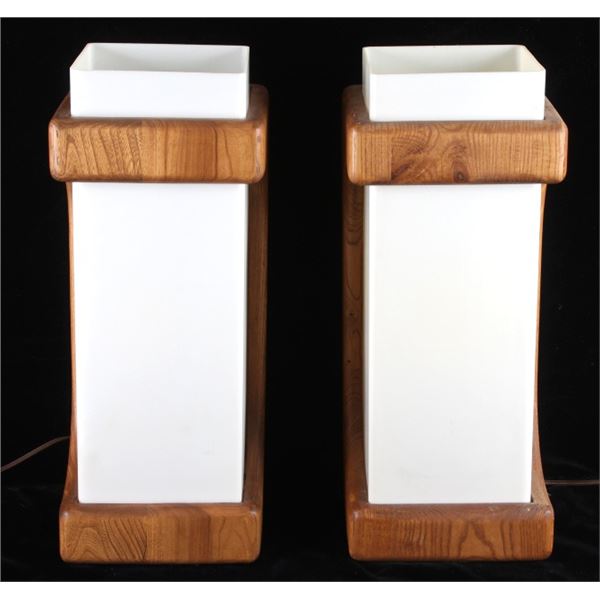 Mid-Century Modern Box Table Lamps 1950-60's