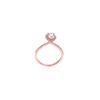 Image 3 : Ribbon Morganite Diamond & 14k Rose Gold Ring