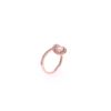 Image 6 : Ribbon Morganite Diamond & 14k Rose Gold Ring